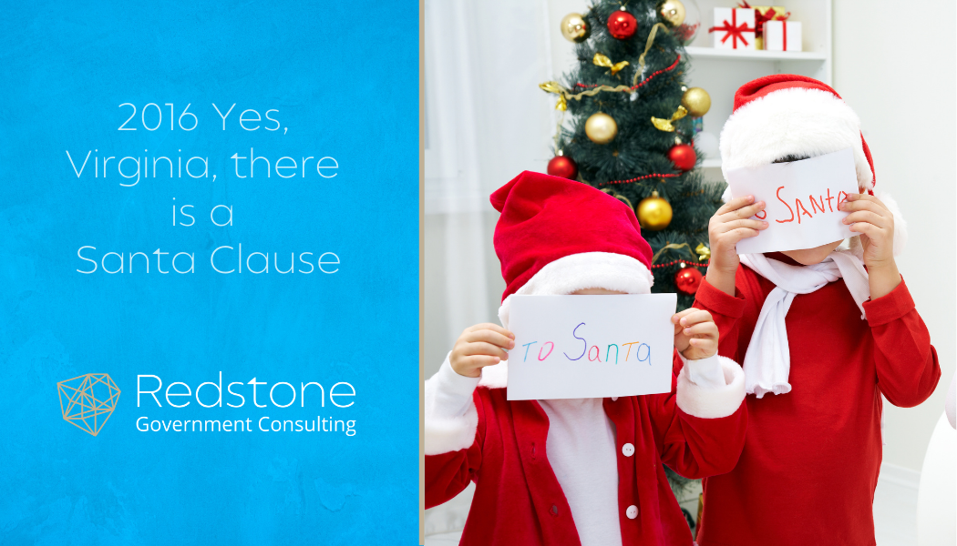 2016 Yes, Virginia, there is a Santa Clause - Redstone gci