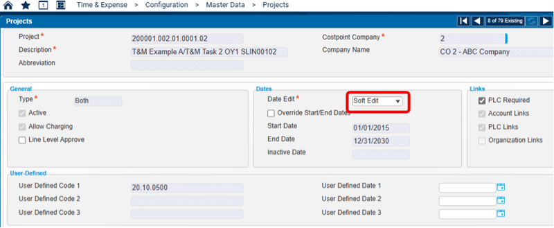 Deltek Costpoint Projects Time Expense
