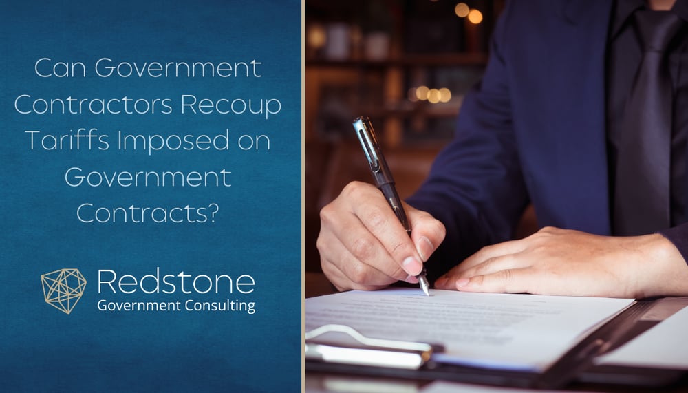 RGCI - Can Government Contractors Recoup Tariffs Imposed on Government Contracts