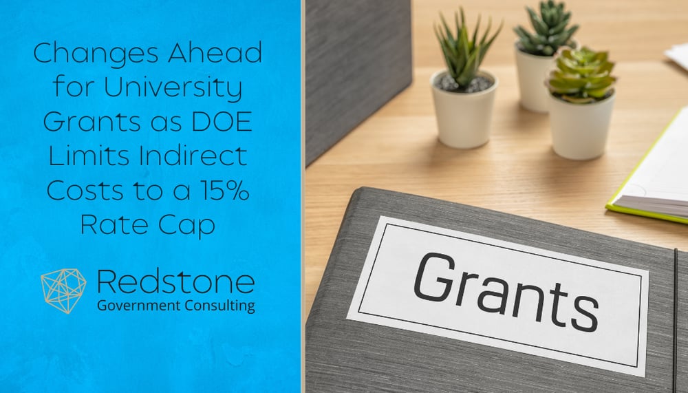 RGCI - Changes Ahead for University Grants as DOE Limits Indirect Costs to a 15 Rate Cap