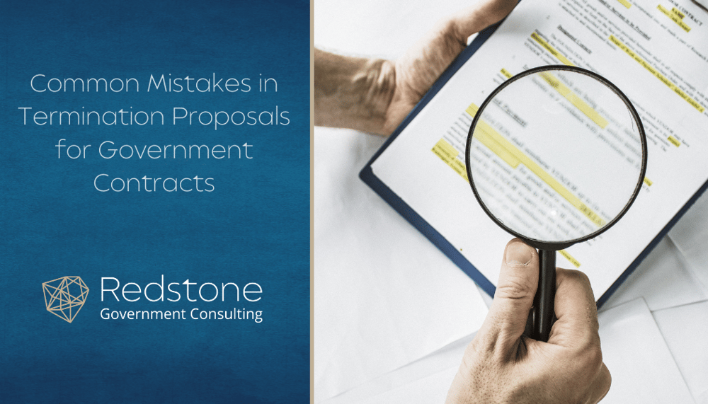 RGCI - Common Mistakes in Termination Proposals for Government Contracts