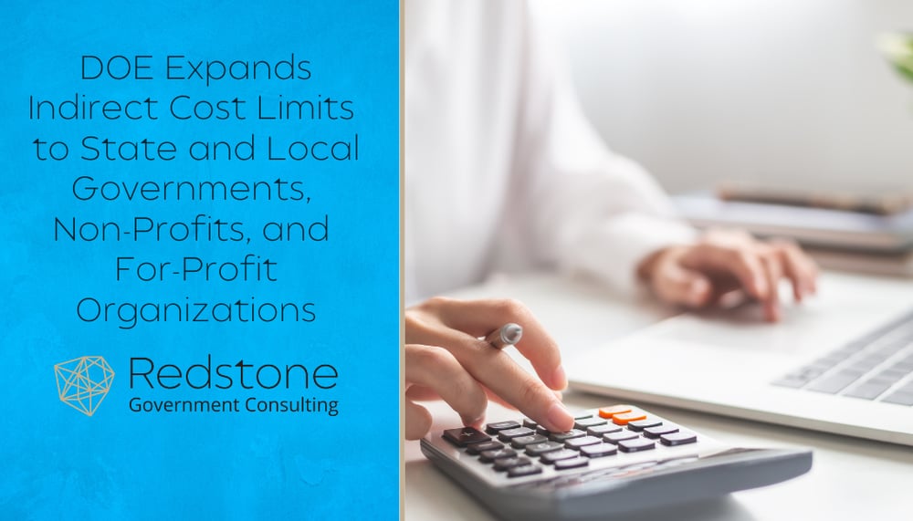 RGCI - DOE Expands Indirect Cost Limits to State and Local Governments, Non-profits, and For-Profit Organizations