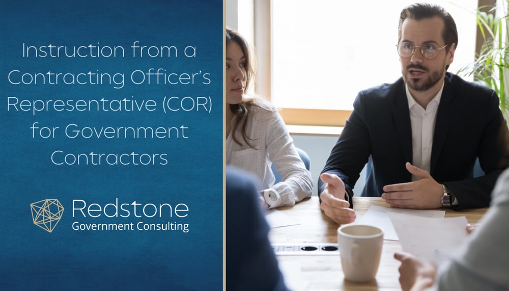 RGCI - Instruction from a Contracting Officer’s Representative (COR) for Government Contractors