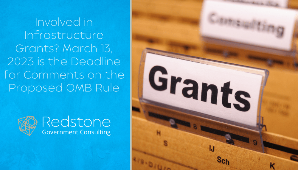 RGCI - Involved in Infrastructure Grants March 13, 2023 is the Deadline for Comments on the Proposed OMB Rule