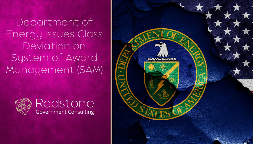 Department of Energy Issues Class Deviation on System of Award 