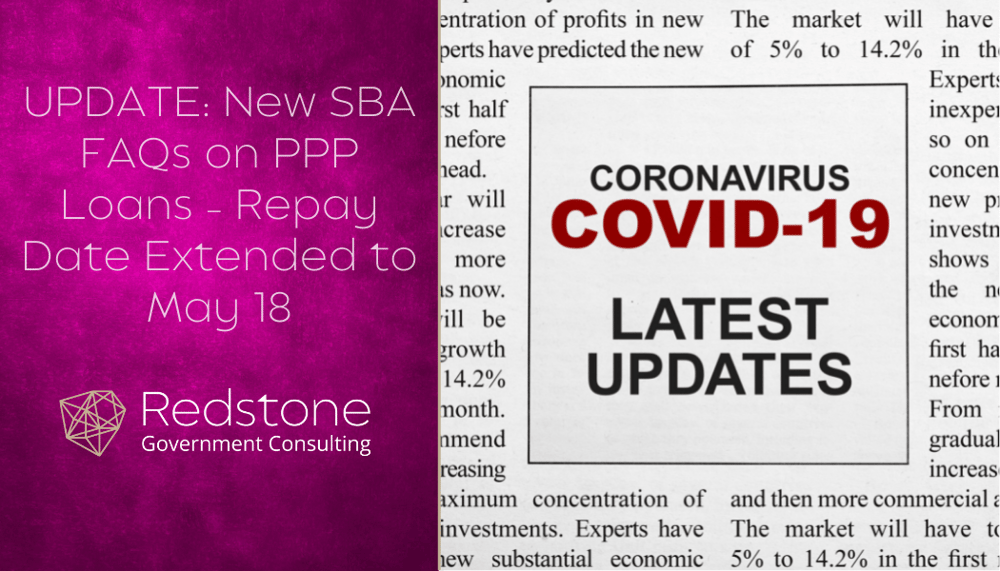 RGCI-COVID-19 Update – New SBA FAQs on PPP Loans – Repay Date Extended-blog
