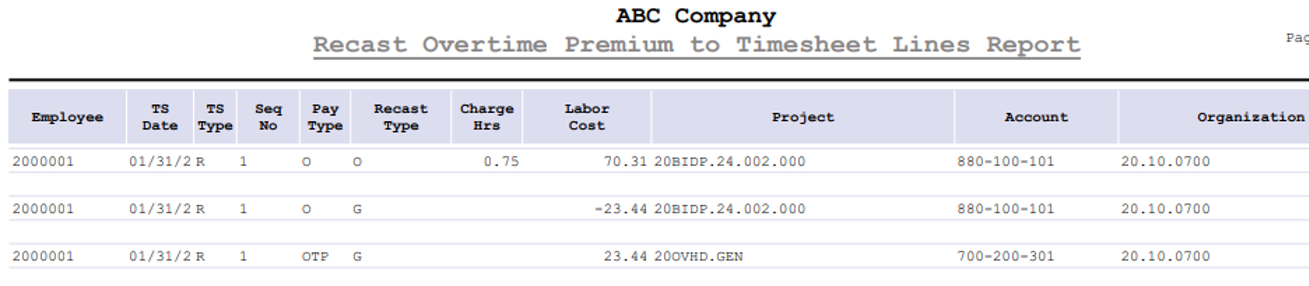 Automatic Overtime Calculation in Costpoint