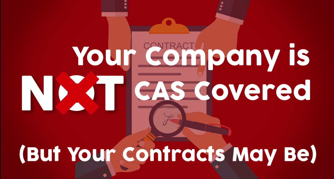 Your Company is (is NOT) CAS Covered - Redstone gci