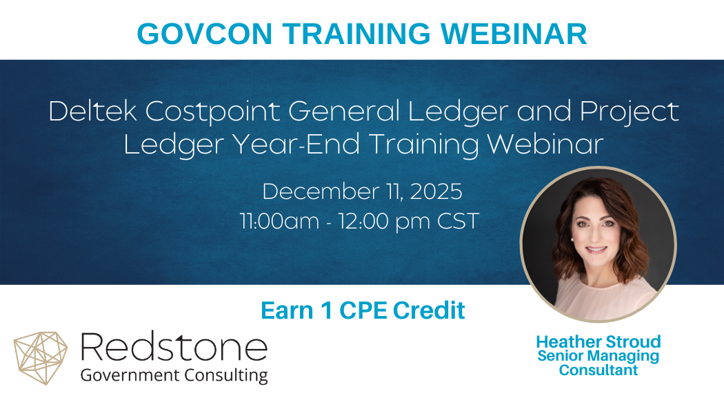 Deltek Costpoint General Ledger and Project Ledger Year-End Training ...