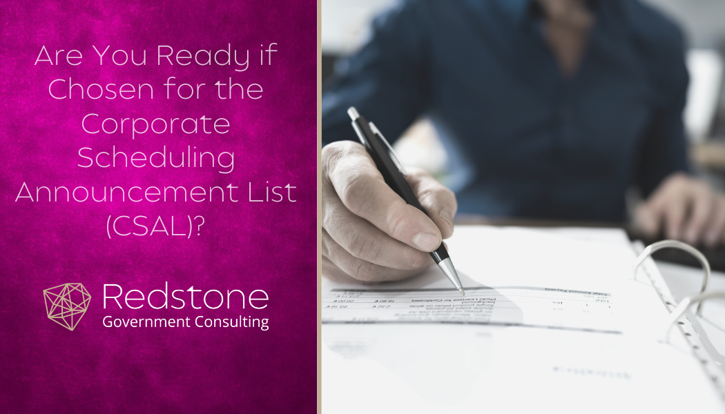 Are You Ready if Chosen for the Corporate Scheduling Announcement List (CSAL)? - Redstone gci