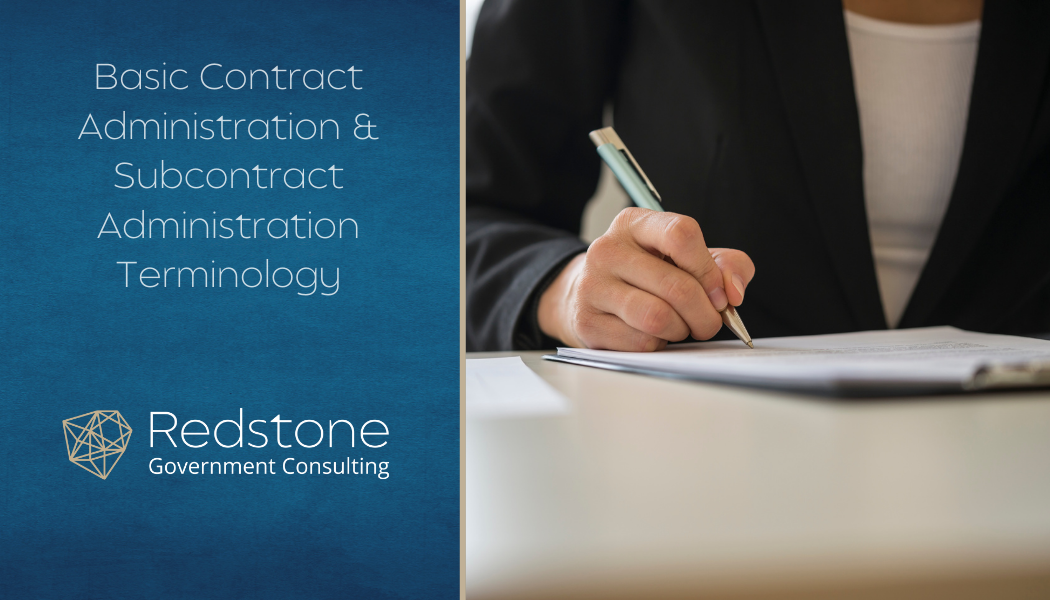 Basic Contract Administration & Subcontract Administration Terminology - Redstone gci