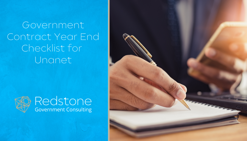 Government Contract Year End Checklist for Unanet - Redstone gci