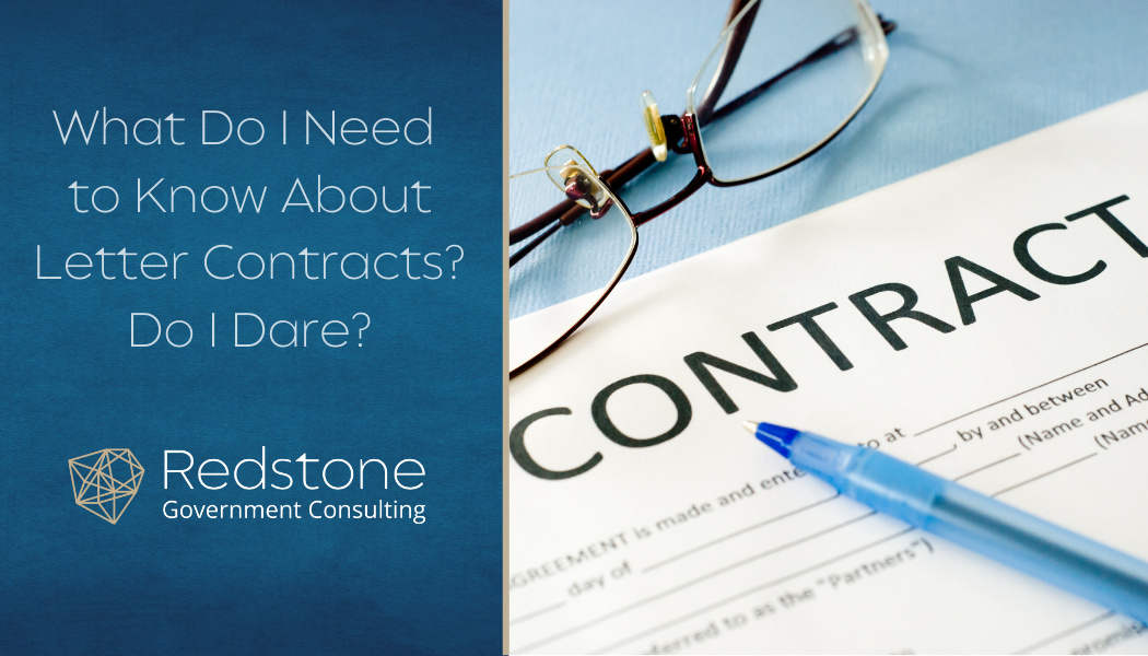 What Do I Need to Know About Letter Contracts? Do I Dare? - Redstone gci