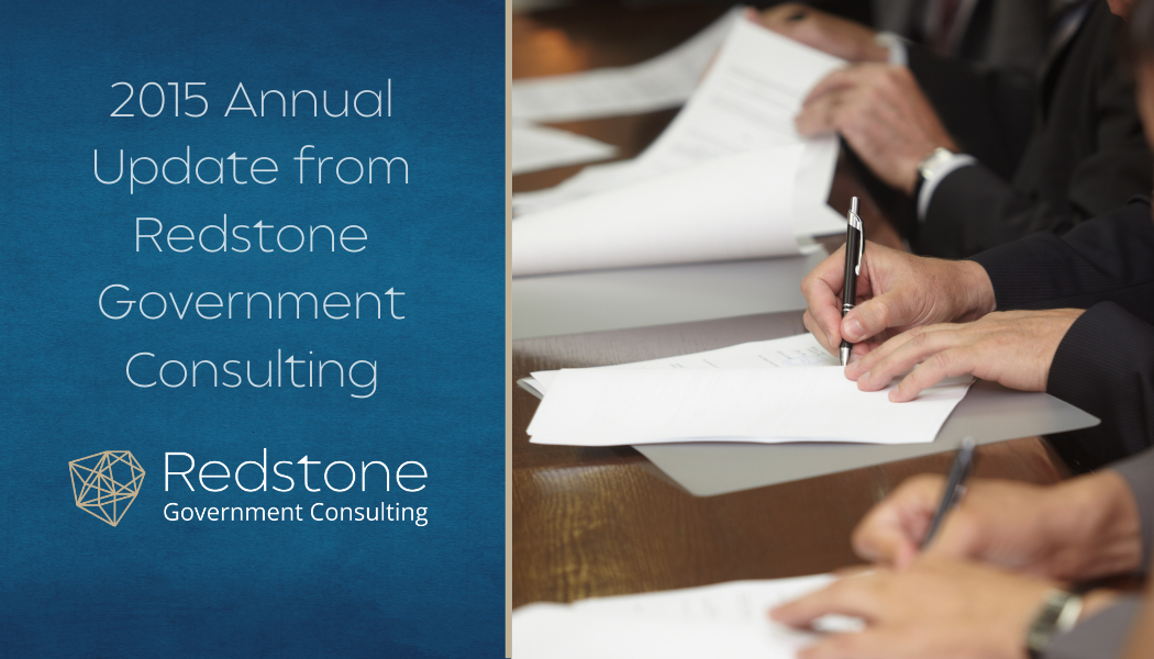 2015 Annual Update from Redstone Government Consulting - Redstone gci