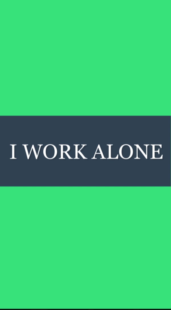 I Work Alone - Redstone gci